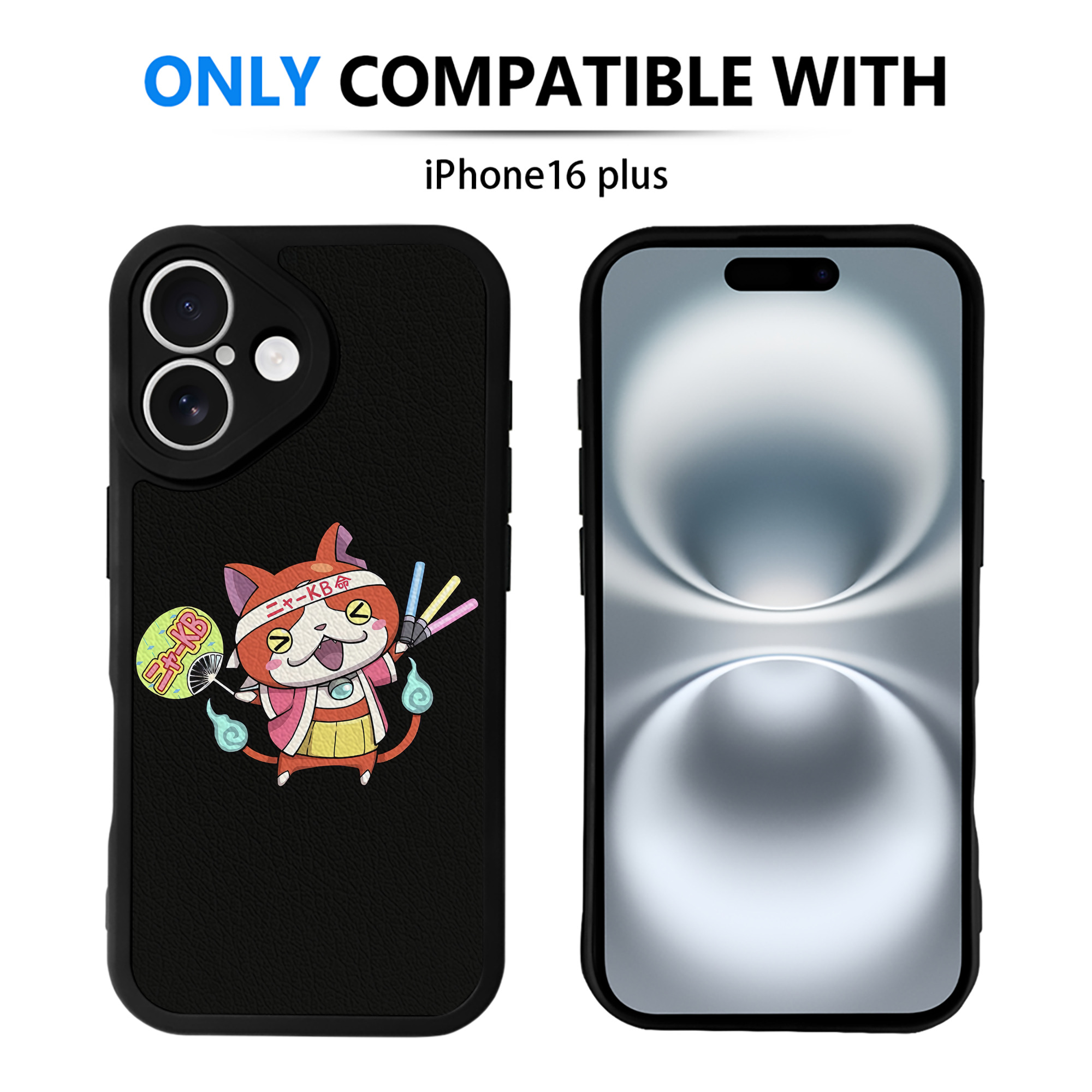（画像用） 妖怪ウォッチ Yo-kai Watch 【iPhone 16シリーズ対応】シリコンスマホケース（レザー調） 材質：シリコン